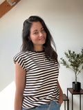 Stripe Tanktop - Bruin/Wit