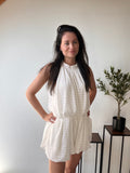 Halter Playsuit - Wit