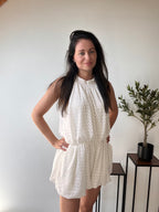 Halter Playsuit - Wit