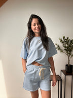 Comfy jogging set - licht blauw